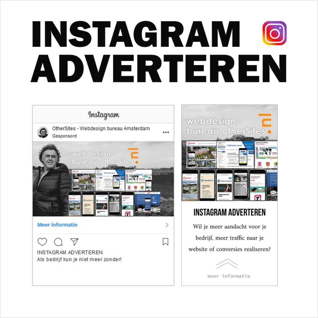 instagram adverteren webdesign bureau amsterdam