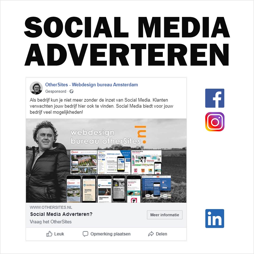 social media adverteren webdesign bureau amsterdam